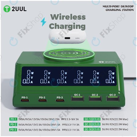 Többportos asztali töltő, 2UUL PC11