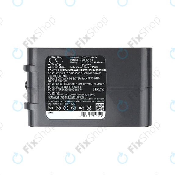 Dyson DC-series, V6 - Akkumulátor 965874-02 Li-Ion 21.6V 2500mAh HQ