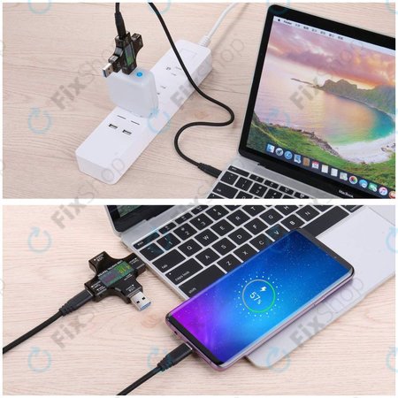 Eversame 2in1 - USB-Tesztelő és Multiméter (USB-C és USB 3.0)