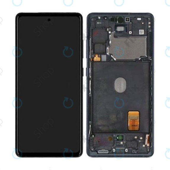 Samsung Galaxy S20 FE G780F - LCD Kijelző + Érintőüveg + Keret (Black) OLED
