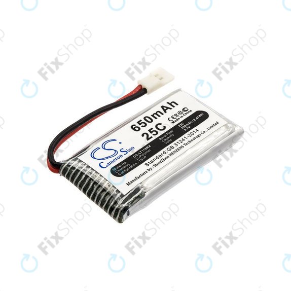 Akkumulátor Hubsan X4 H107, 650mAh, Li-Pol, 3.7V, H107C-A24, HQ