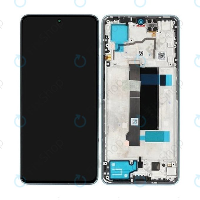 Xiaomi Redmi Note 13 Pro 5G 2312DRA50C - LCD Kijelző + Érintőüveg + Keret (Ocean Teal) - 5600010N1600 Genuine Service Pack