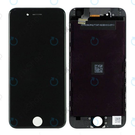 Kijelző iPhone 6, Black, Érintőüveg kerettel