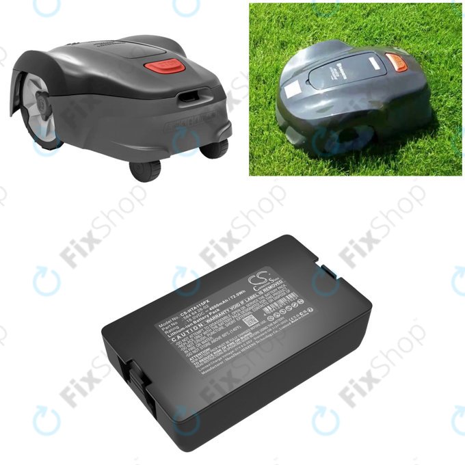 Akkumulátor Flymo Easilife 200, Gardena Automower 310, Husqvarna Automower 315X, 4000mAh, Li-Ion, 18.0V, 584 84 28-02, HQ