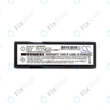 Akkumulátor Minolta Dg-X50-K, Pentax Optio Z10, Samsung L77, Sanyo, 700mAh, Li-Ion, 3.7V, NP-700, HQ