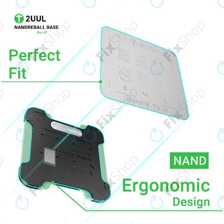 Mágneses kétoldalú NAND reballing alap, 2UUL BH16