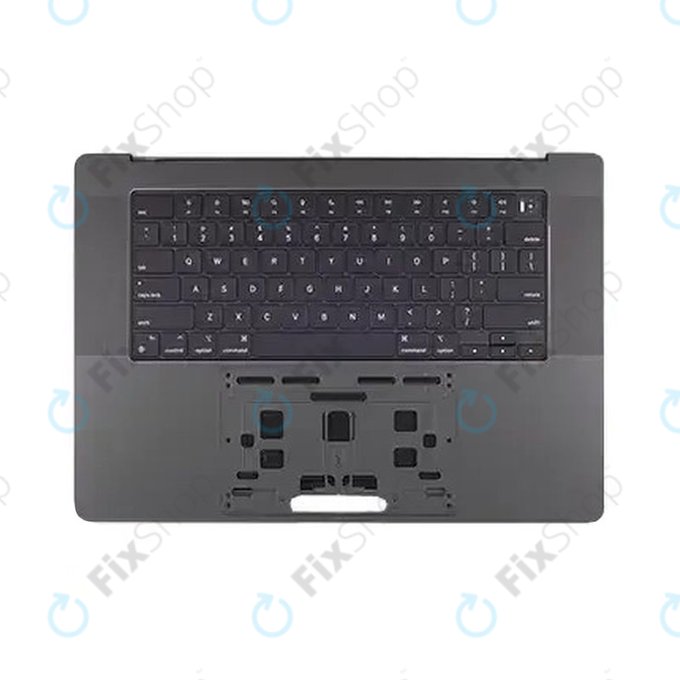 Felső billentyűzetkeret MacBook Pro 16", A3403 (2024), US billentyűzettel és akkumulátorral, Space Black, 661-42823, Genuine Apple