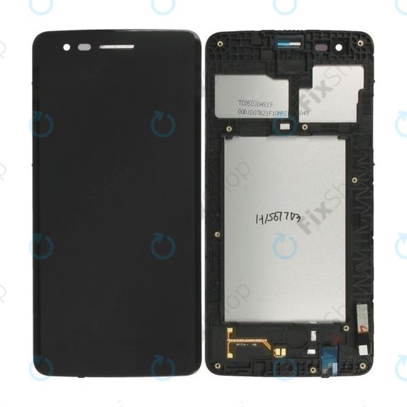 LG K8 M200N (2017) - LCD Kijelző + Érintőüveg + Keret (Black) TFT