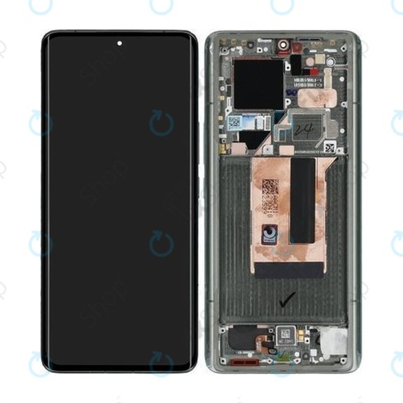 Xiaomi 13 Ultra - LCD Kijelző + Érintőüveg + Keret (Green) - 56000500M100 Genuine Service Pack