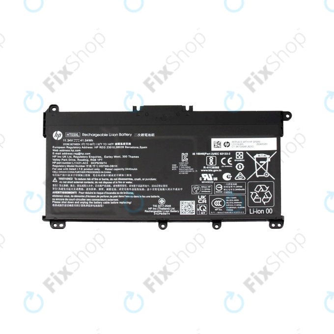 HP Pavilion x360 14-cd - Akkumulátor HT03XL 3600mAh - 77052347 Genuine Service Pack