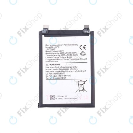 Infinix Note 30 Pro, 30 VIP X6710 - Akkumulátor BL-49PX 5000mAh