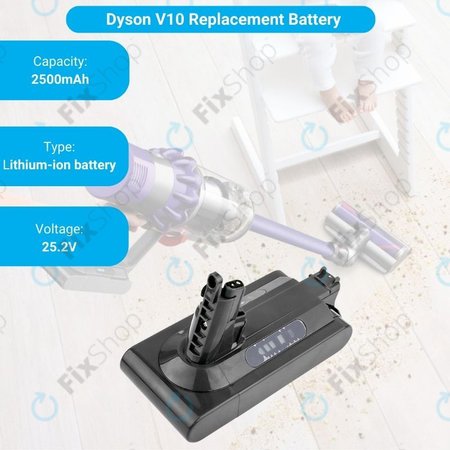 Dyson V10 - Akkumulátor 969352-02, SV12, 206340 Li-Ion 25.2V 2500mAh HQ