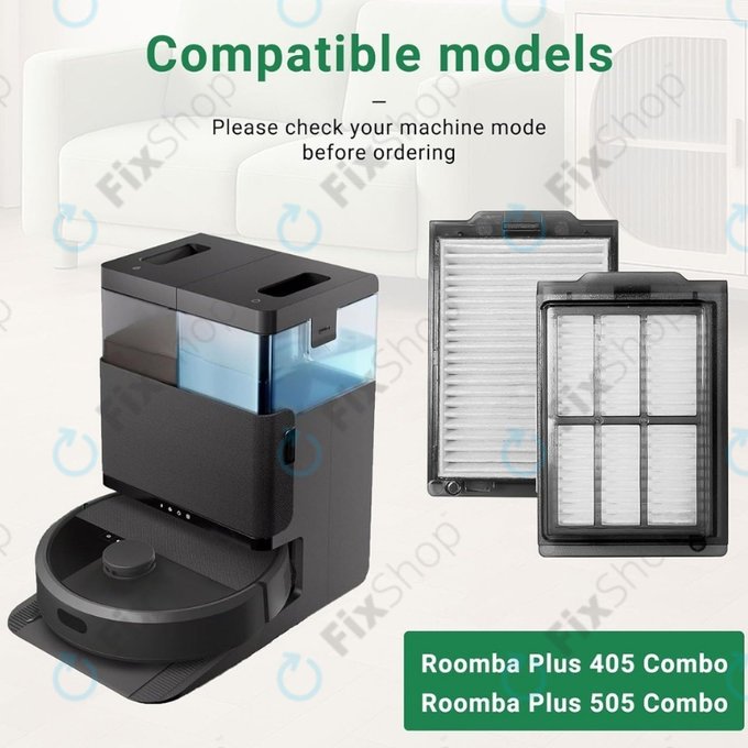 HEPA-szűrő, 2 db iRobot Roomba Plus 505, 507, 405, 4020 készülékhez