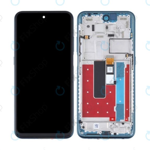 Nokia X20 TA-1341 TA-1344 - LCD Kijelző + Érintőüveg + Keret (Nordic Blue) TFT