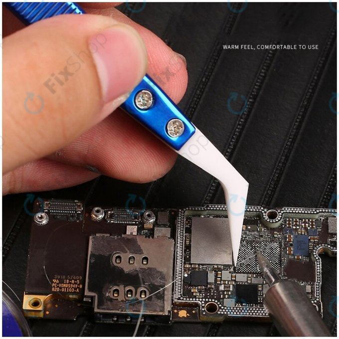 Mechanic CF-17 - Hőálló Kerámia Csipesz Ívelt Heggyel