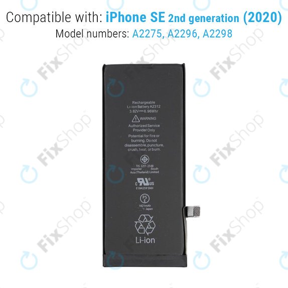 Apple iPhone SE (2nd Gen 2020) - Akkumulátor 1821mAh