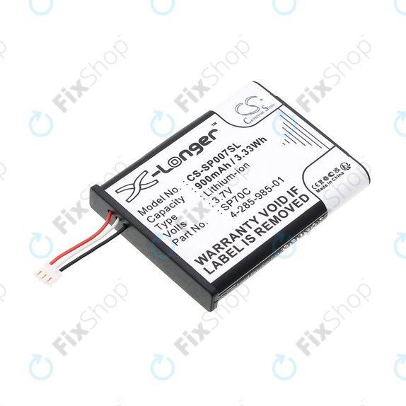 Akkumulátor Sony PSP E1000, E1002, E1004, E1008, 900mAh, Li-Ion, 3.7V, SP70C, HQ