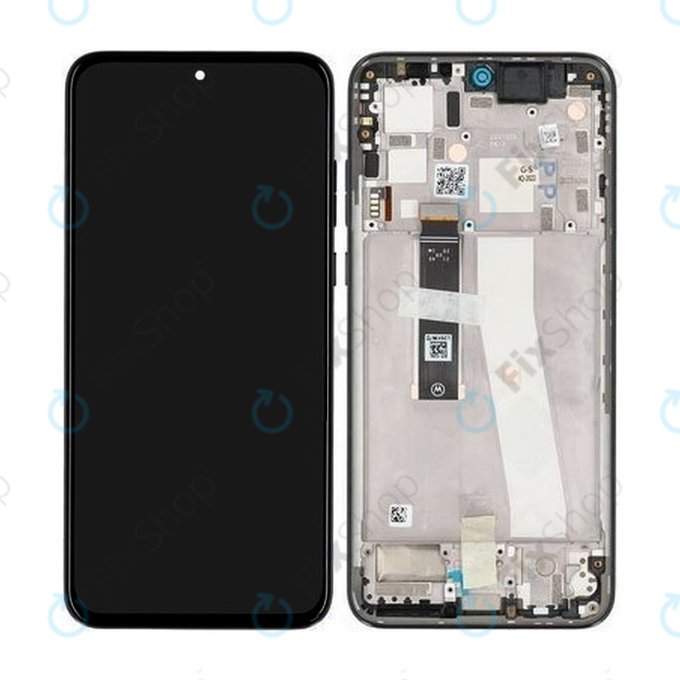 Motorola Edge 30 Neo XT2245 - LCD Kijelző + Érintőüveg + Keret (Black Onyx) - 5D68C21403 Genuine Service Pack