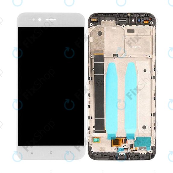 Xiaomi Mi A1 (Mi 5X) - LCD Kijelző + Érintőüveg + Keret (White) TFT