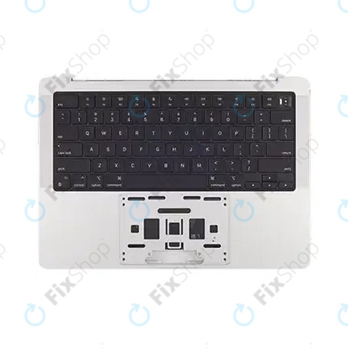 Felső billentyűzetkeret MacBook Pro 14", A2918 (Late 2023, US billentyűzettel és akkumulátorral, Silver, 661-35709, Genuine Apple