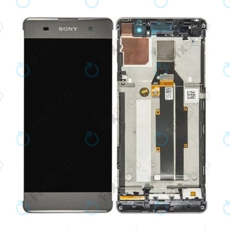 Sony Xperia XA F3111 - LCD Kijelző + Érintőüveg + Keret (Graphite Black) - 78PA3100010, 78PA3100090 Genuine Service Pack