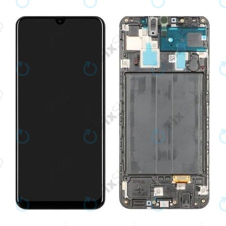 Samsung Galaxy A30 A305F - LCD Kijelző + Érintőüveg + Keret TFT