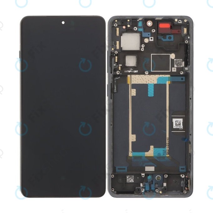 OnePlus 13R 5G CPH2645 - LCD Kijelző + Érintőüveg + Keret (Black) OLED