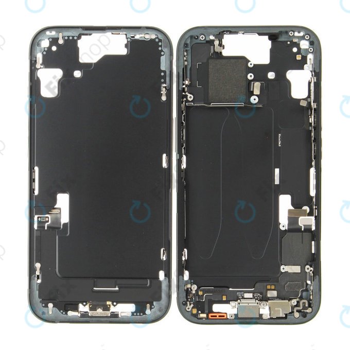 Középső keret akkumulátorral | iPhone 15 | Black | ZD076-00669 | Genuine Apple