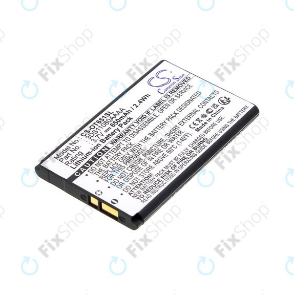Akkumulátor Alcatel Lollipops, 650mAh, Li-Ion, 3.7V, 3DS11080AAAA, HQ