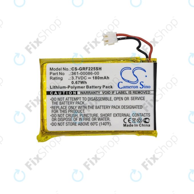 Garmin Approach G10, S20, Forerunner 220, 225, 235, 630, 645, 735XT, 745, GRM0371754 - Akkumulátor 361-00072-00/10, 361-00086-00/10/11 180mAh HQ