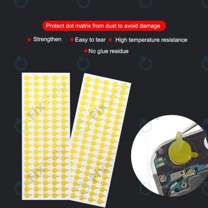 Védő porálló matricák kamerához és infravörös érzékelőhöz - 100db