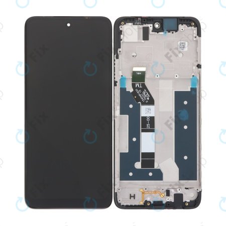 Motorola Moto G35 5G - LCD Kijelző + Érintőüveg + Keret (Black) TFT