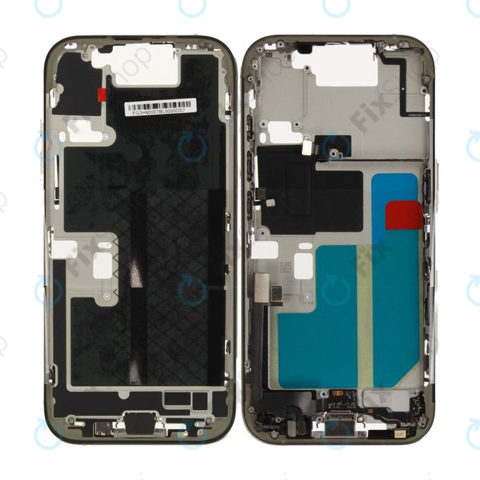 Középső keret akkumulátorral | iPhone 16 Pro | Natural Titanium | ZD076-00692 | Genuine Apple
