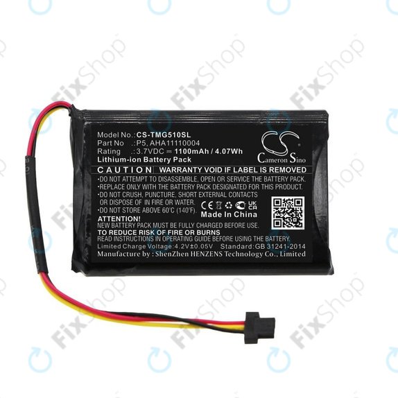 Akkumulátor TomTom Go 510, 1100mAh, Li-Ion, 3.7V, AHA11110004, HQ
