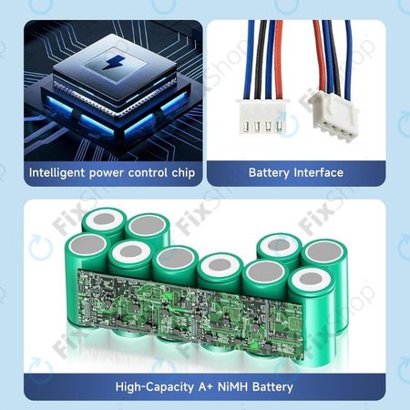 Ecovacs Sweeper-series, Deebot Ozmo-series - Akkumulátor DM88 Ni-MH 12.0V 3000mAh