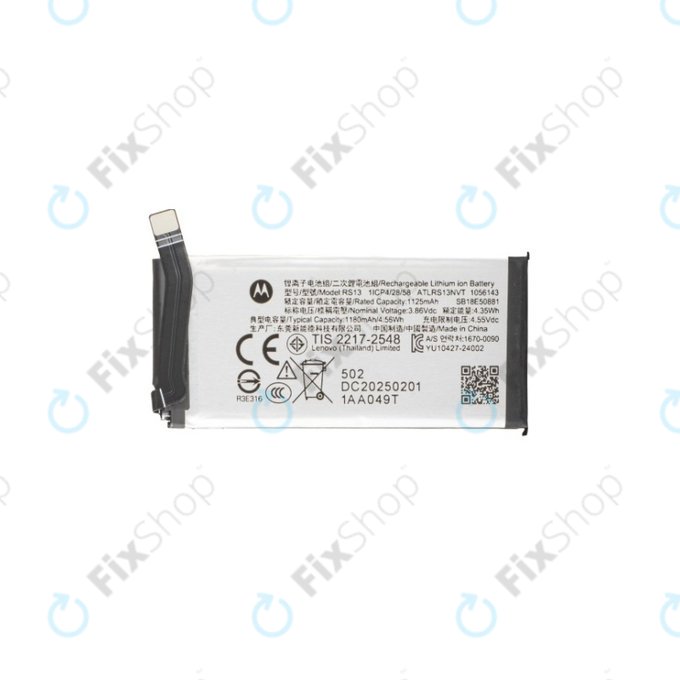 Motorola Razr 60 Ultra - Akkumulátor RS13 1180mAh - SB18E50881 Genuine Service Pack