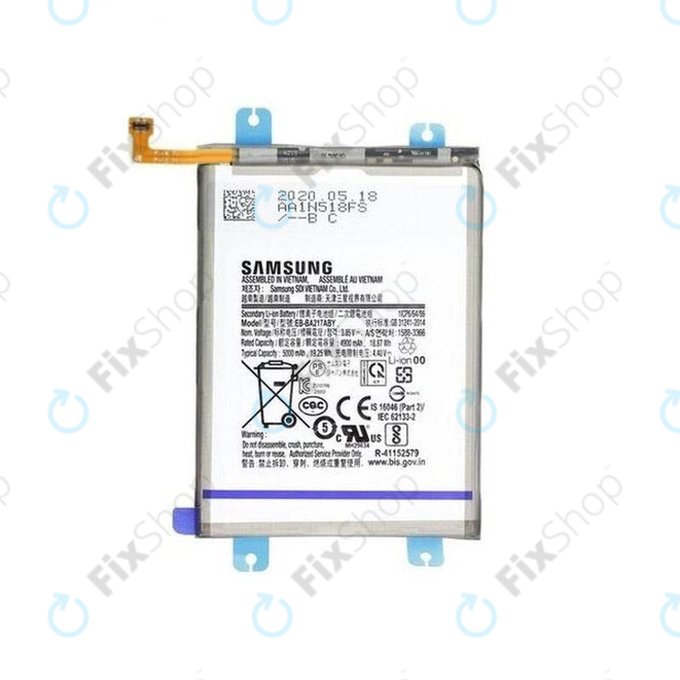 Samsung Galaxy A04s, A12, A13, A13 5G, A21s, M12 - Akkumulátor EB-BA217ABY 5000mAh - GH82-22989A, GH82-29803A Genuine Service Pack
