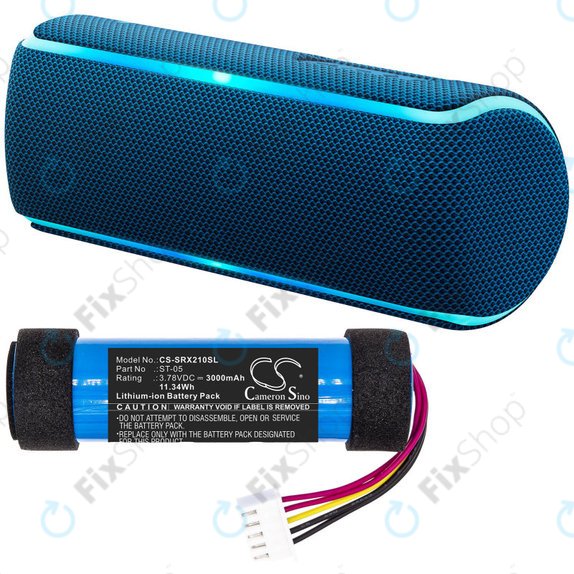 Akkumulátor Sony SRS-XB21, 3000mAh, Li-Ion, 3.78V, ST-05, HQ