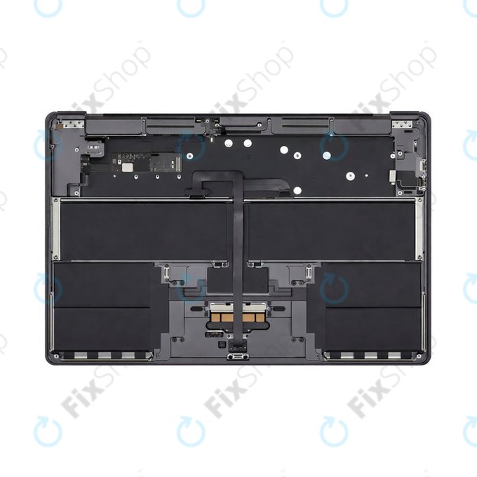 Felső billentyűzetkeret MacBook Air 15", A3114 (2023), US billentyűzettel és akkumulátorral, Space Gray, 661-34895, Genuine Apple