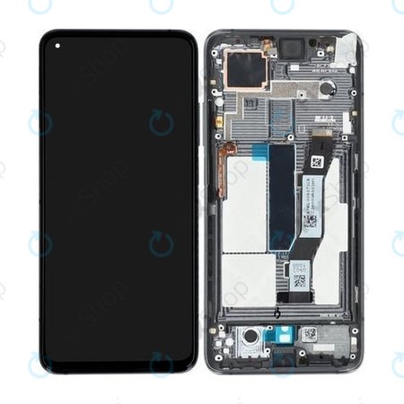 Xiaomi Mi 10T 5G, Mi 10T Pro 5G - LCD Kijelző + Érintőüveg + Keret (Cosmic Black) - 5600030J3S00 Genuine Service Pack