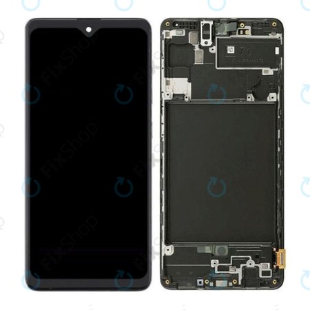 Samsung Galaxy A71 A715F - LCD Kijelző + Érintőüveg + Keret (Small Size Panel) OLED