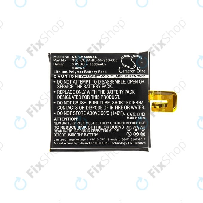 Caterpillar CAT S50 - Akkumulátor CUBA-BL-00-S50-000 2600mAh HQ