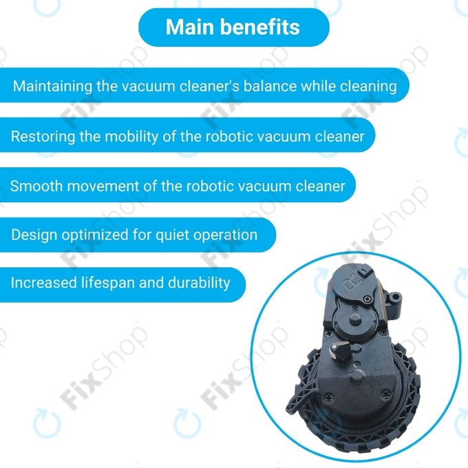 Ecovacs Deebot N-series, T-series, Ozmo-series - Kerék Motorral (Jobb)