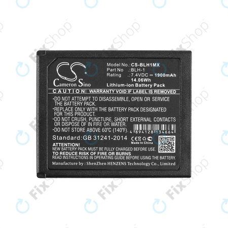 Akkumulátor Olympus EM1, 1900mAh, Li-Ion, 7.4V, BLH-1, HQ