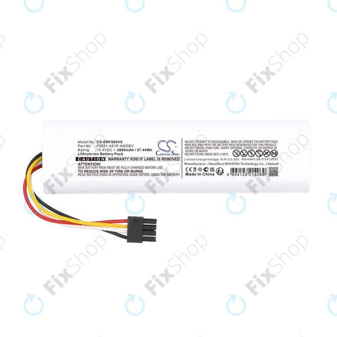 Akkumulátor Dreame D9 Plus, F9 Pro, 2600mAh, Li-Ion, 14.4V, P2051-4S1P-XWDEV, HQ
