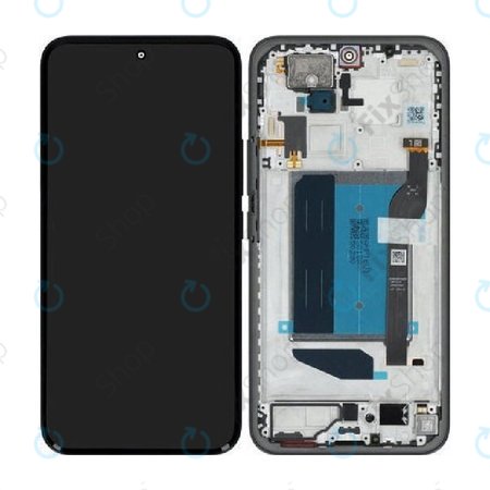 Kijelző Xiaomi Redmi Note 15 Pro+ 5G, Midnight Black, Érintőüveg kerettel, 5600260P16U00, Genuine Service Pack