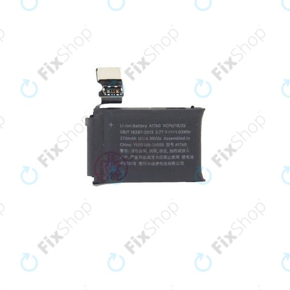 Akkumulátor Apple Watch 2 38mm, 273mAh, A1760, Refurbished