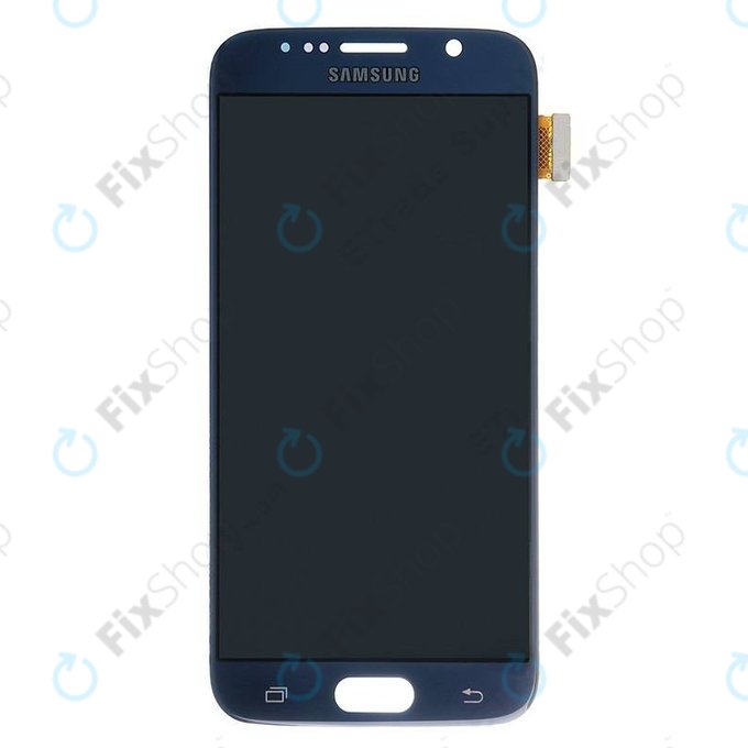 Samsung Galaxy S6 G920F - LCD Kijelző + Érintőüveg (Black Sapphire) - GH97-17260A Genuine Service Pack