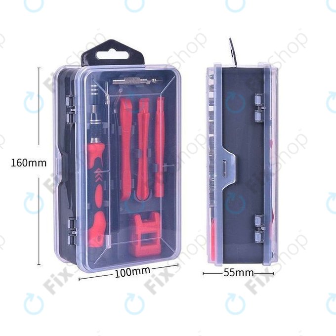 Kingsdun - Professzionális Csavarhúzó Készlet 117in1 (Piros Kiadás)