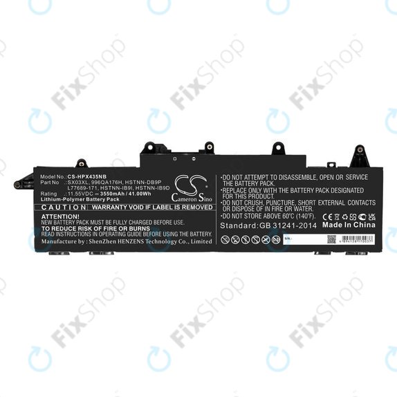 Akkumulátor HP ProBook x360 435 G7, 3550mAh, Li-Pol, 11.55V, SX03XL, HQ